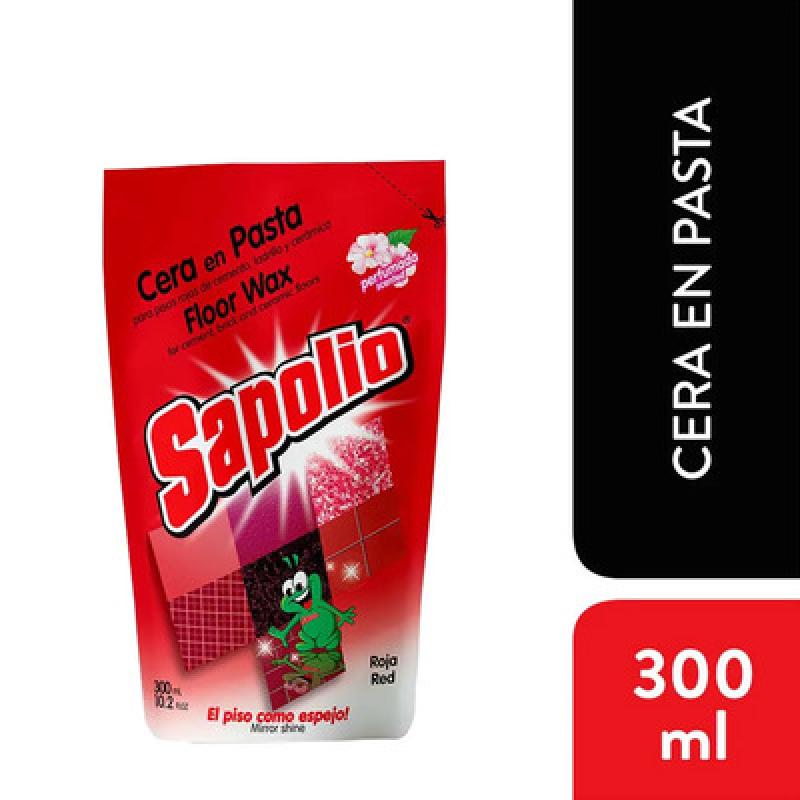 Cera en pasta sapolio Rojo 300ml