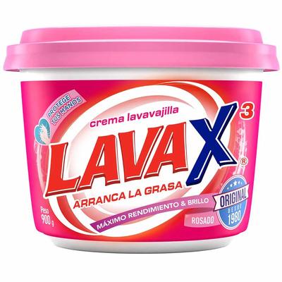 Lavavajilla en Pasta Lavax Rosado 900g