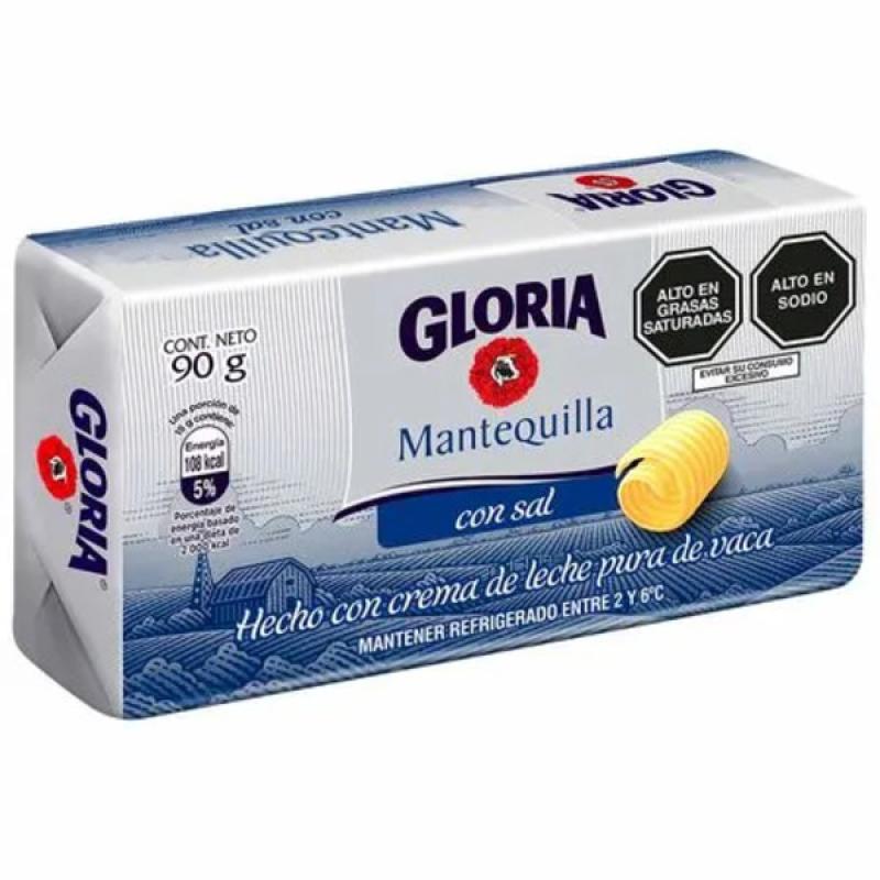 Mantequilla Gloria con sal 90g