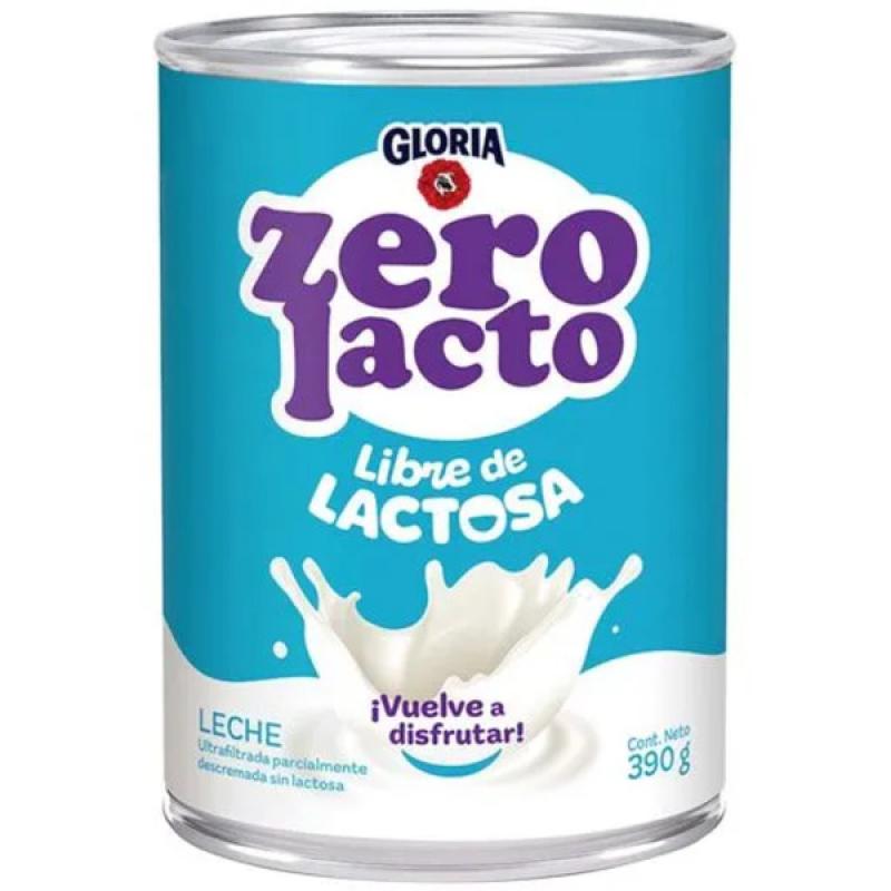 Leche GLORIA celeste Zero Lacto lata 395g