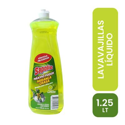 Lavavajillas liquido Sapolio 1250ml limon