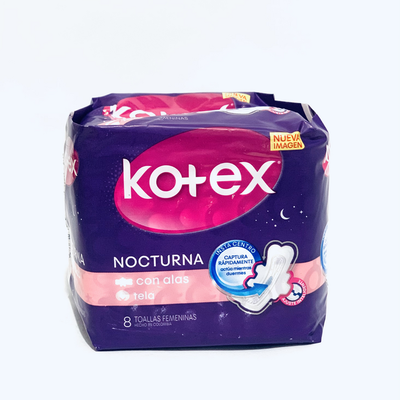 TOALLA KOTEX NOCTURNA x8