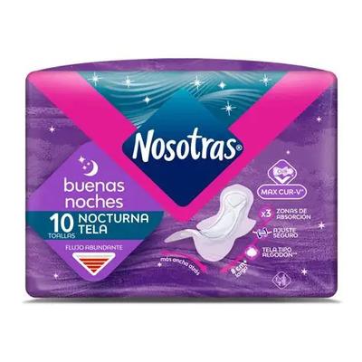 Toallas Nosotras Buenas Noches x10