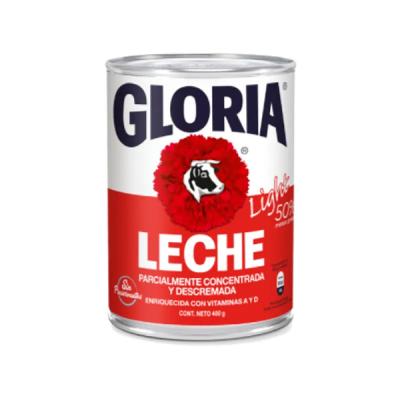 Leche GLORIA rojo LIGHT en lata 395g