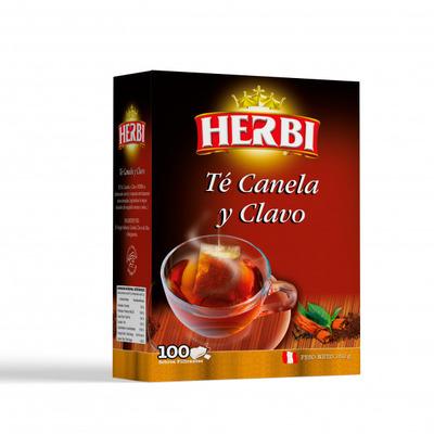 Filtrante te canela y clavo Herbi caja 100und
