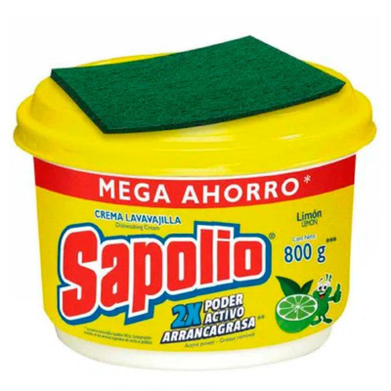 Lavavajilla en Pasta Sapolio 800 gr limon